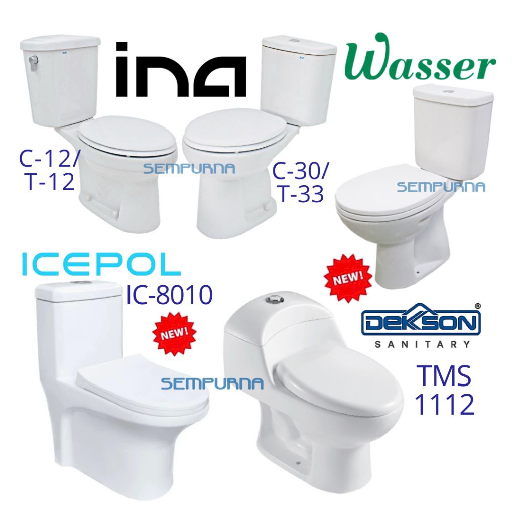 Kloset Closed klosed toilet WC duduk INA C-30 T-33 C30 T33 C-12 T-12 C12/T12 C20 T20 C-20/T-20 tombo
