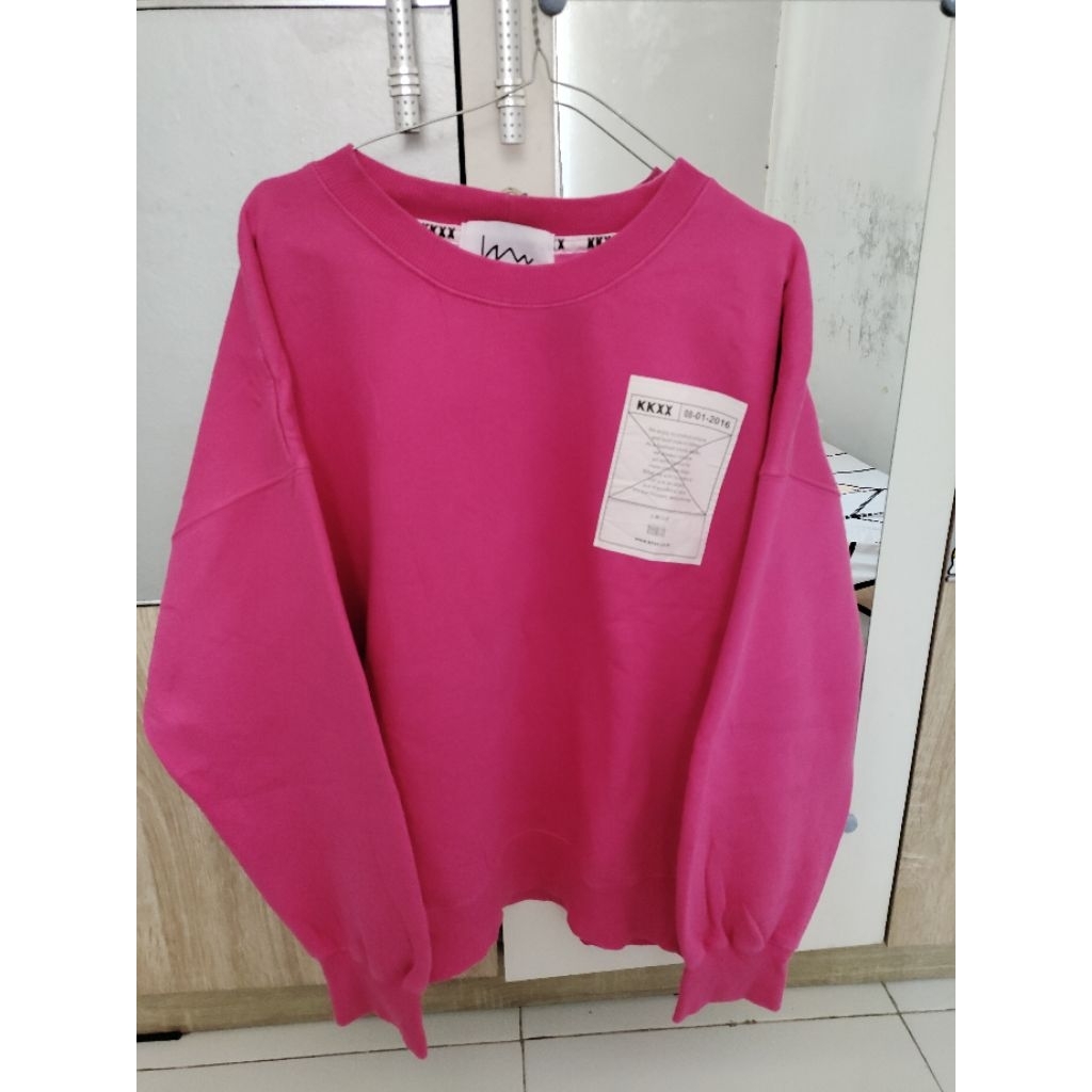 Crewneck Sweater Style Nanda Pink Original