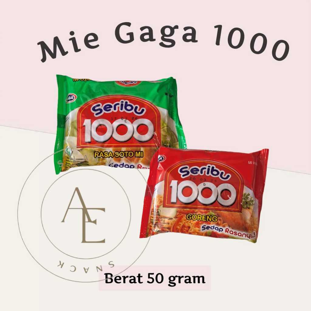 

GAGA Mie 1000 - Netto 50 gr