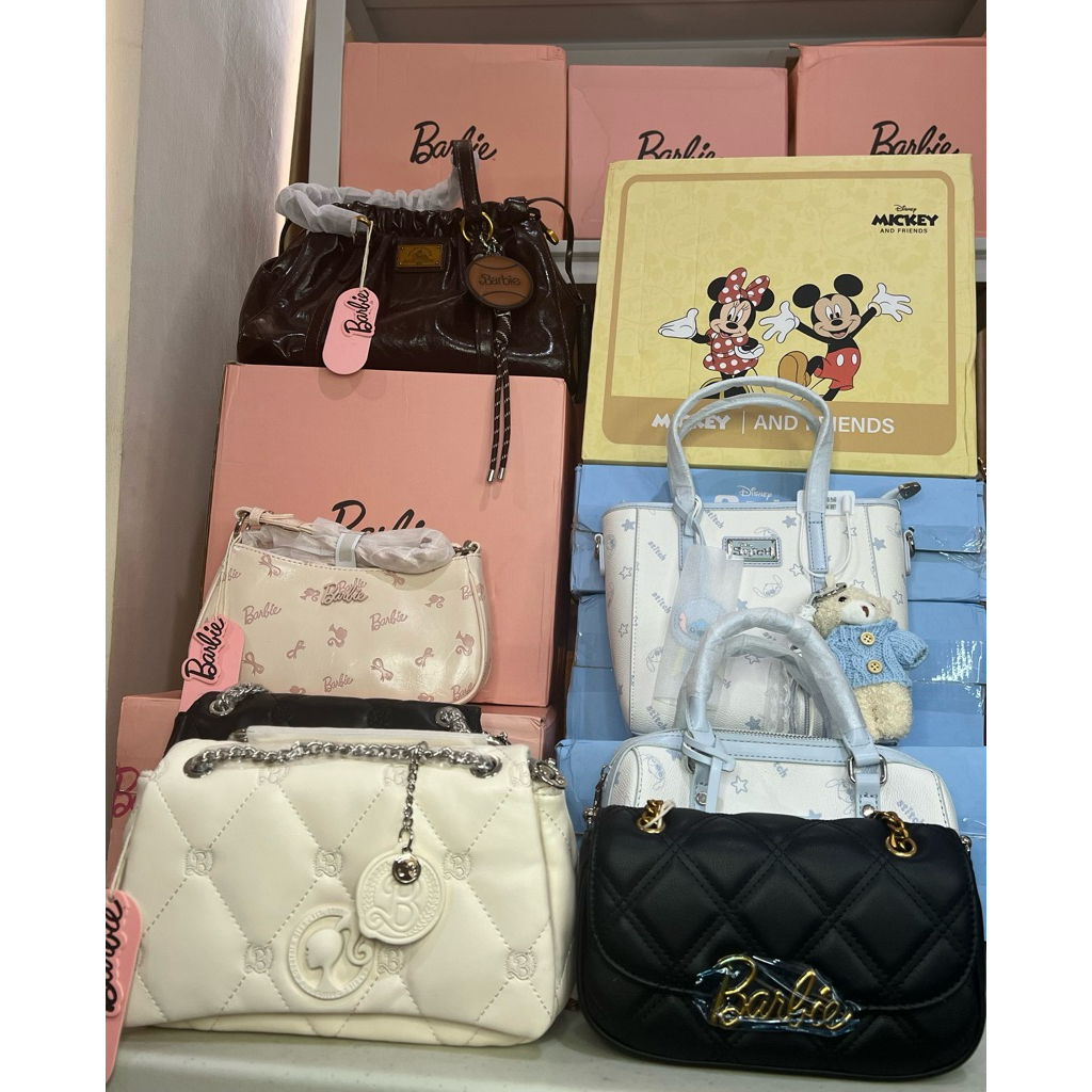 Tas Wanita Barbie Stitch Mickey Premium