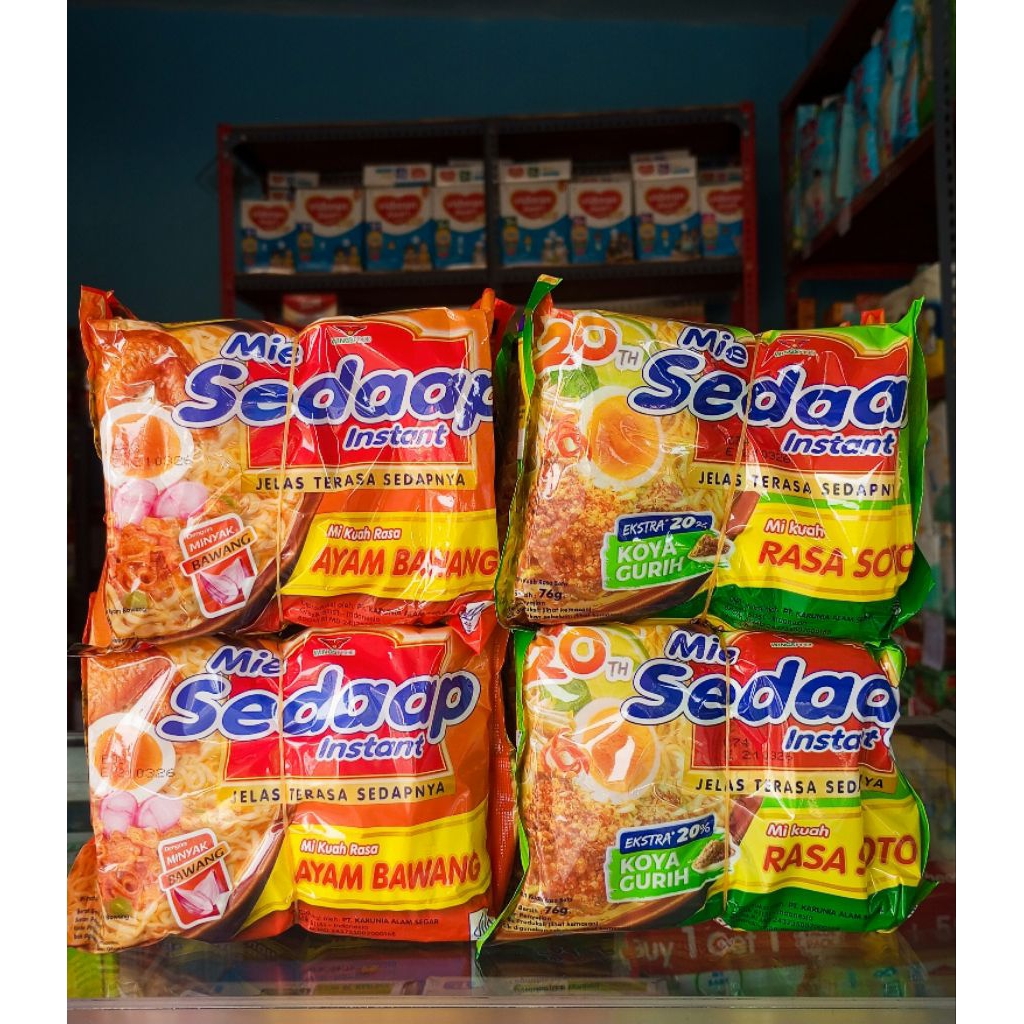 

Mie Sedaap Soto & Ayam Bawang isi 5 pcs