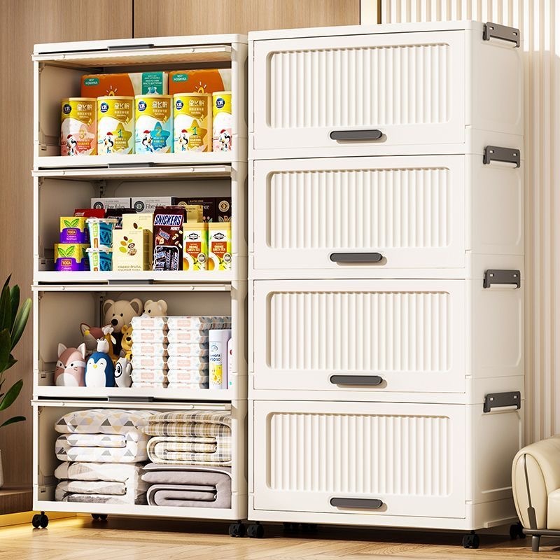 RAPIHOME Lemari Plastik 6 Susun/Lemari Plastik Pakaian /Lemari Plastik Estetik/Lemari Plastik Lipat