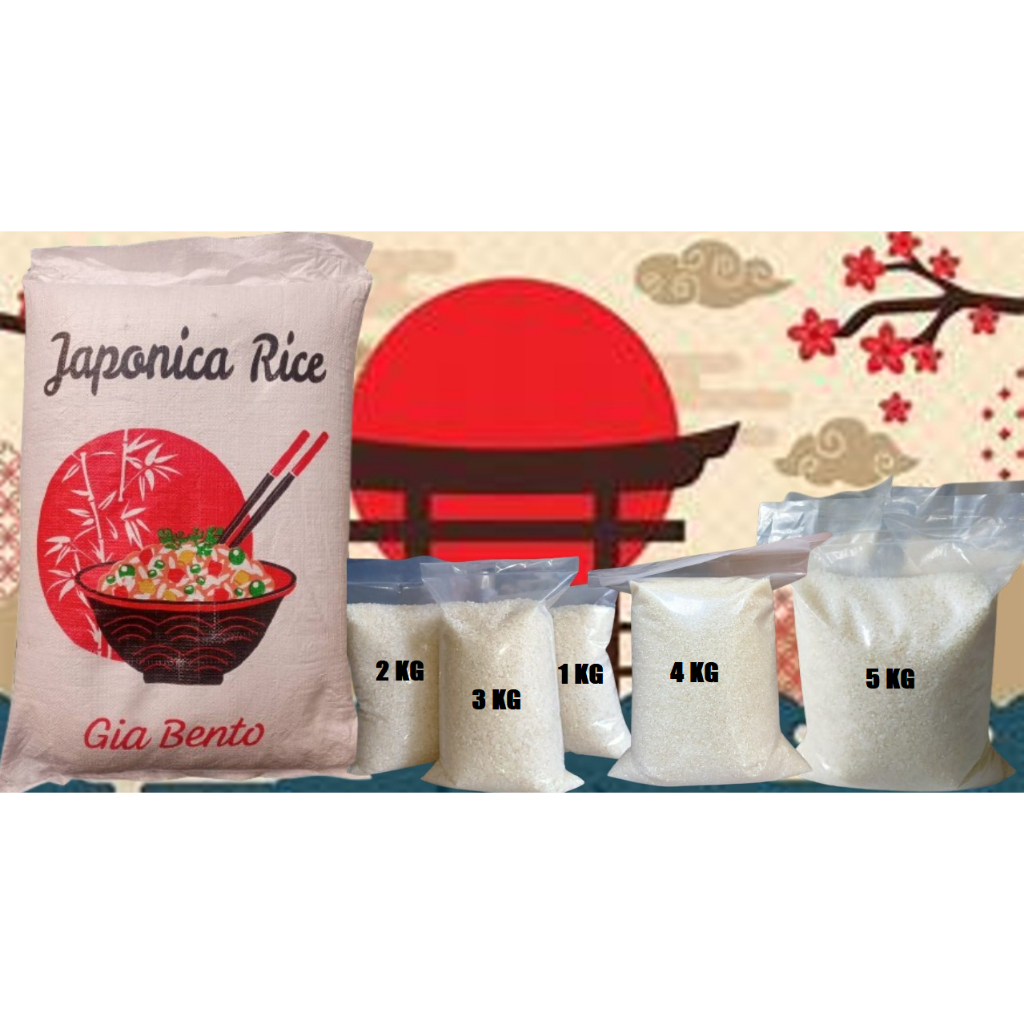 

Beras Jepang Sushi Japonica GIA BENTO Kemasan Repack 4 kg Japonica Rice
