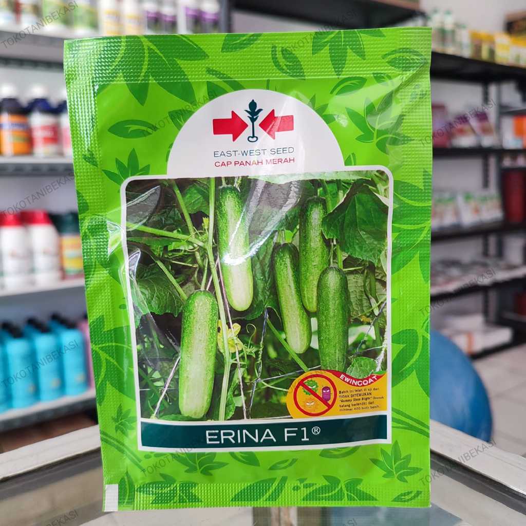 Bibit Benih Timun / Mentimun Hibrida Erina F1 Cap Panah Merah Isi 800 Butir