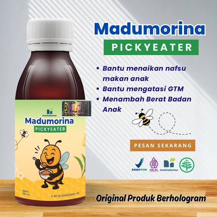 

MADU PICKY EATER - Madu MORINA solusi untuk penambah nafsu makan anak, Madu Kesehatan Anak