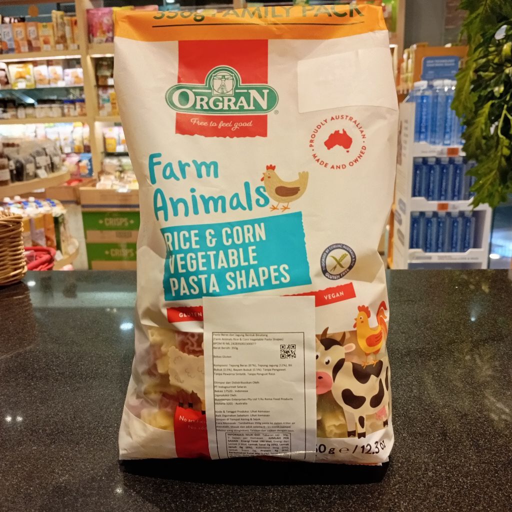 

Pasta Rice & Corn Vege Farm Animals by Orgran 350gr
