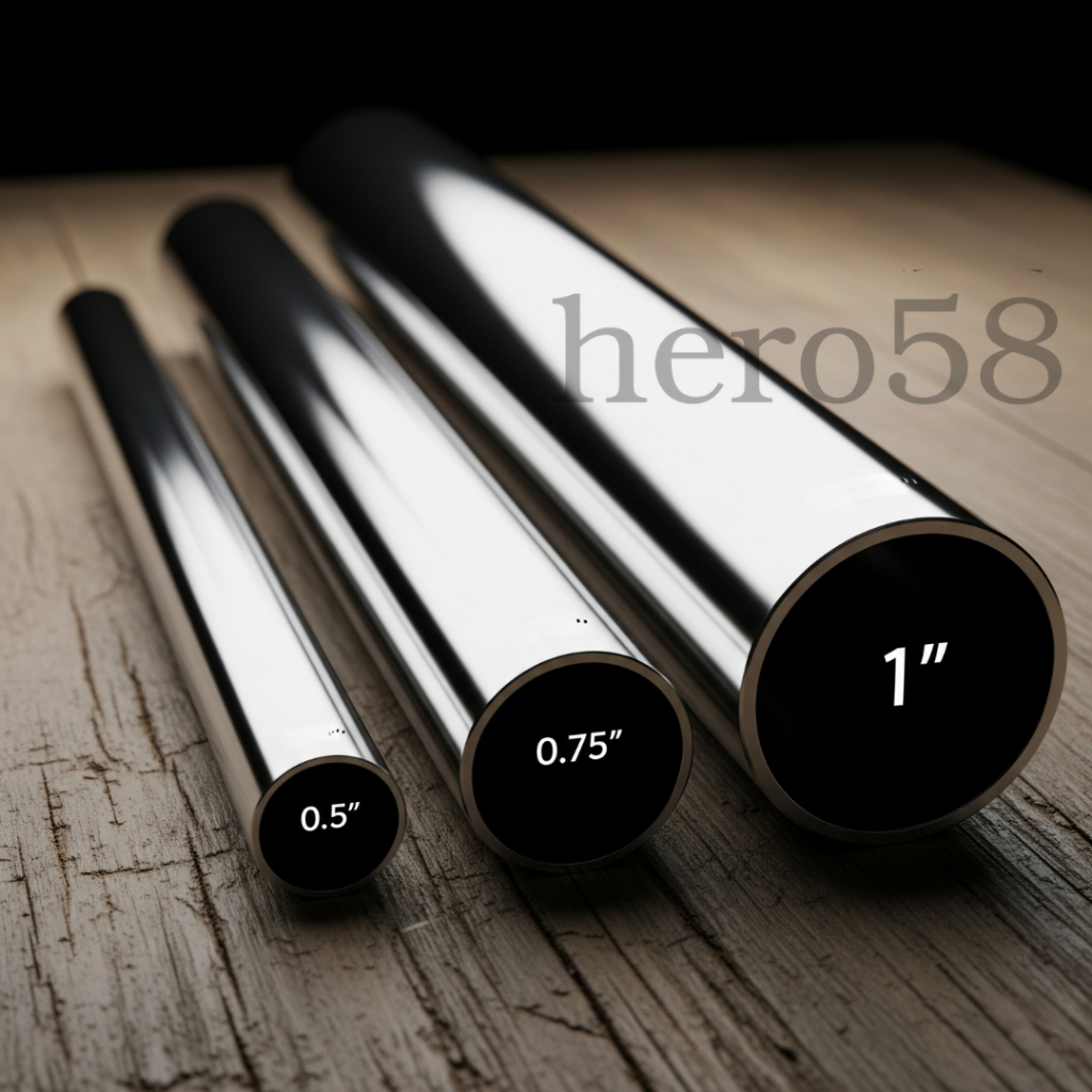 Pipa Stainless 3/4 Inch Gantungan Baju Diameter Bulat