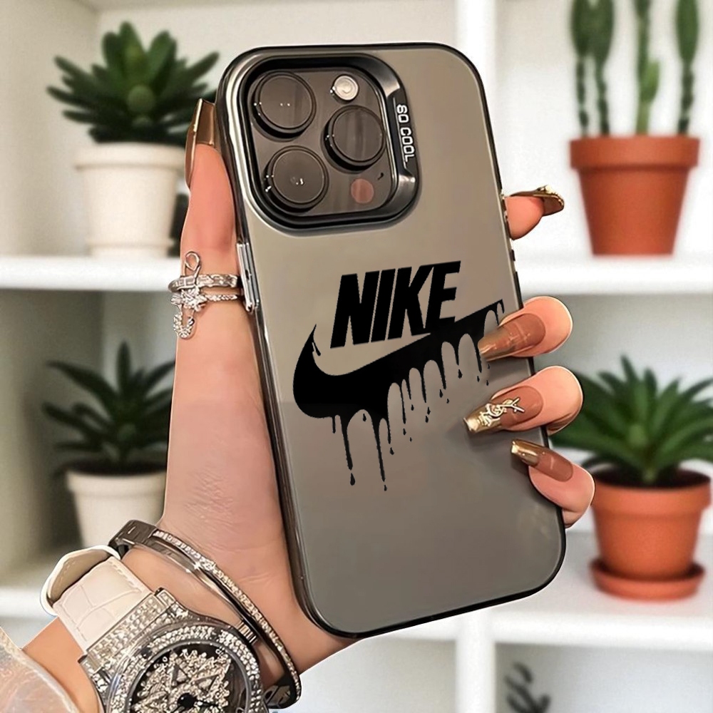 Case Premium Oppo A5 Pro Reno 12 13F Luxury Softcase BRAND NIKE Cover IMD Hybrid Casing Hologram Cod