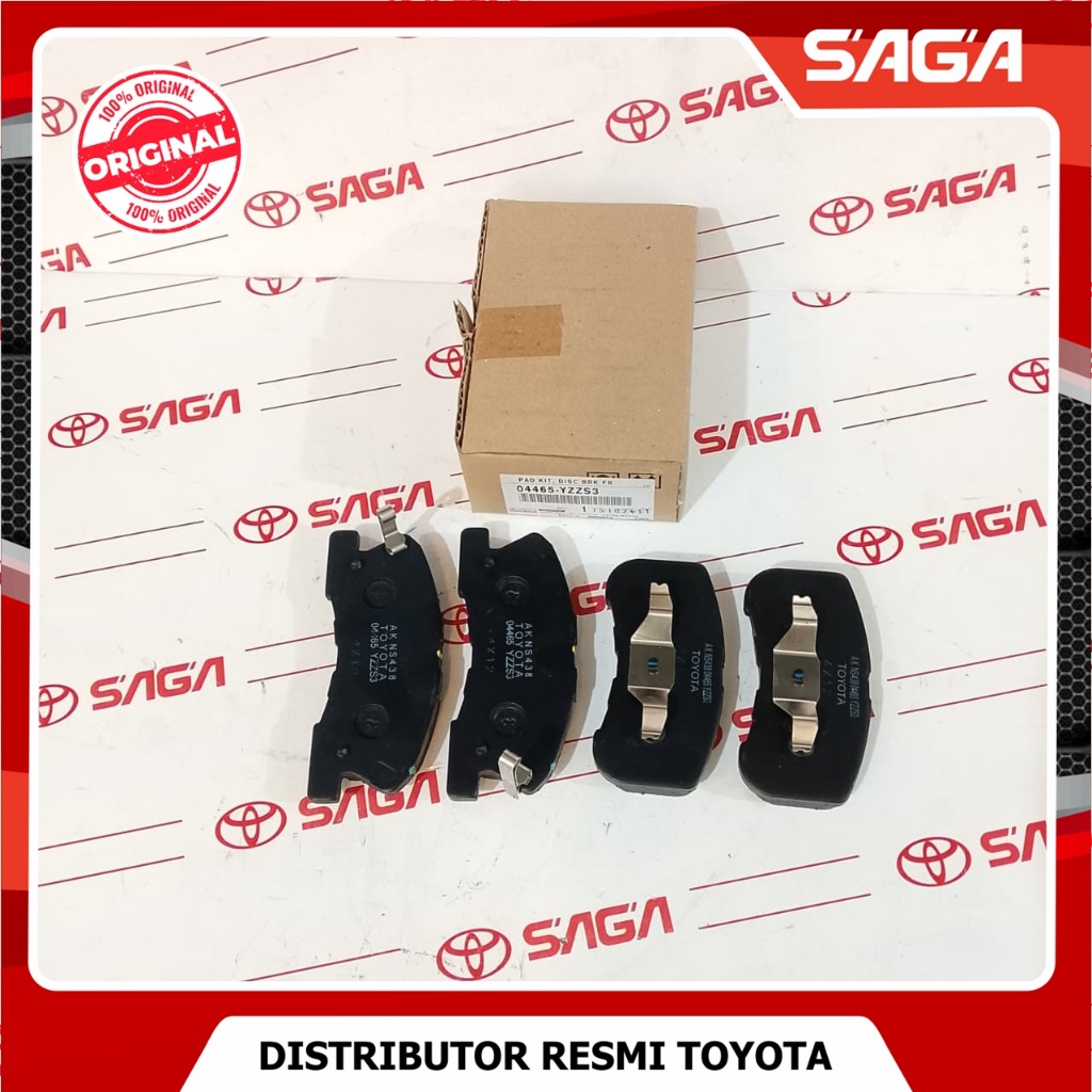 SAGA | Kampas Rem Depan Agya Ayla Matic - 1200cc Matic & Manual Original Genuine Toyota 04465-YZZS3