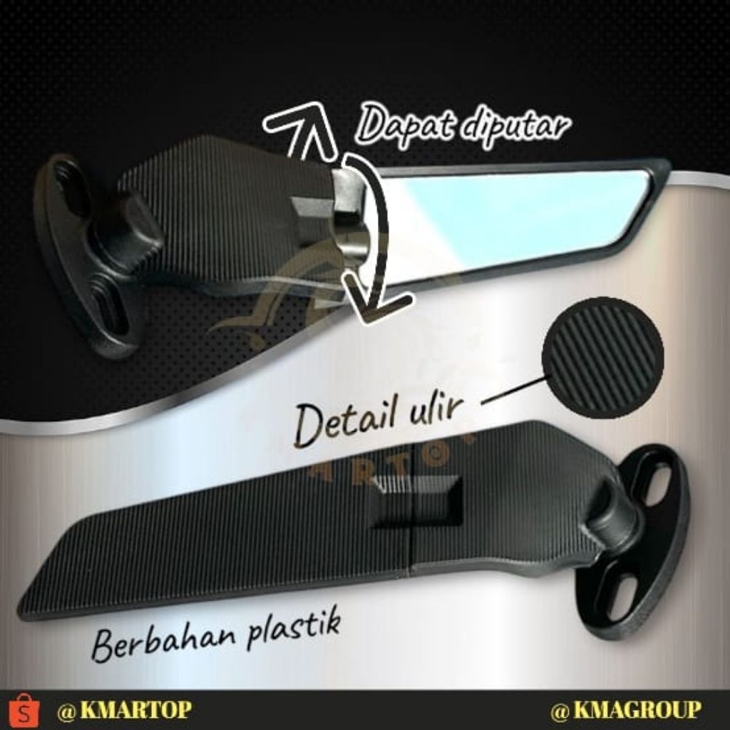BESTPROMO SPION WINGLET FAIRING DAUN PUTER MOTOR SPORT CBR NINJA R15 R25 GSX V3 V6 R6 YZF R1 R3