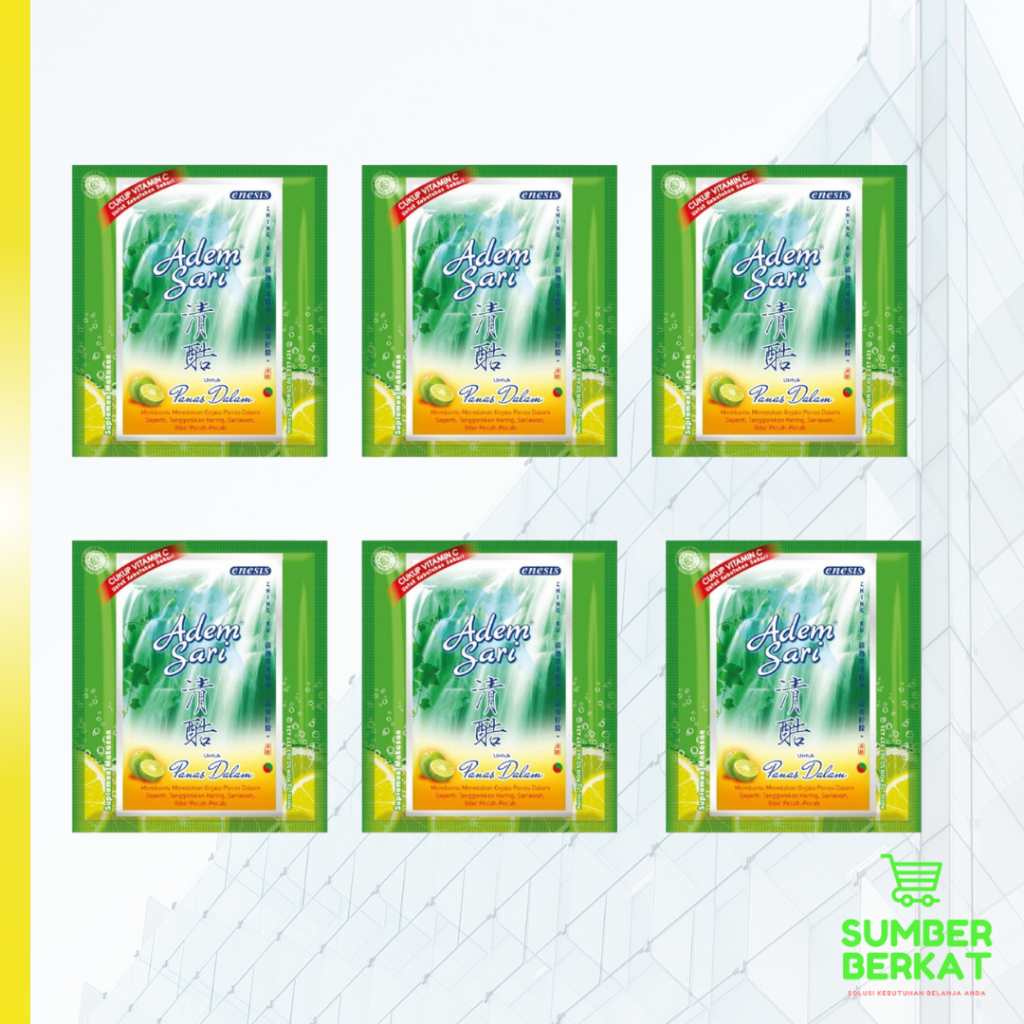 

6 Pcs Adem Sari Sachet Pereda Panas Dalam