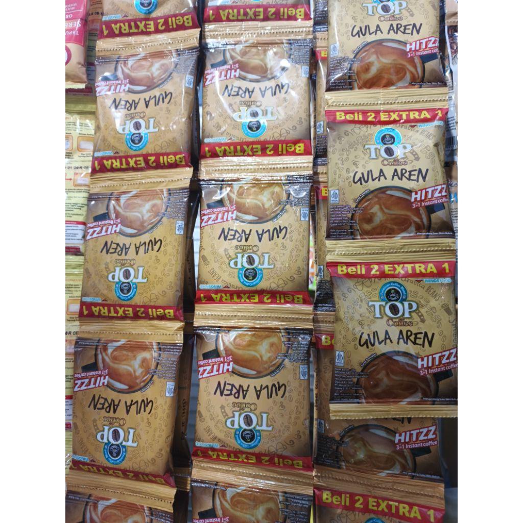 

TOP GULA AREN 1 RENTENG ISI 15PCS| TOP KOPI GULA AREN