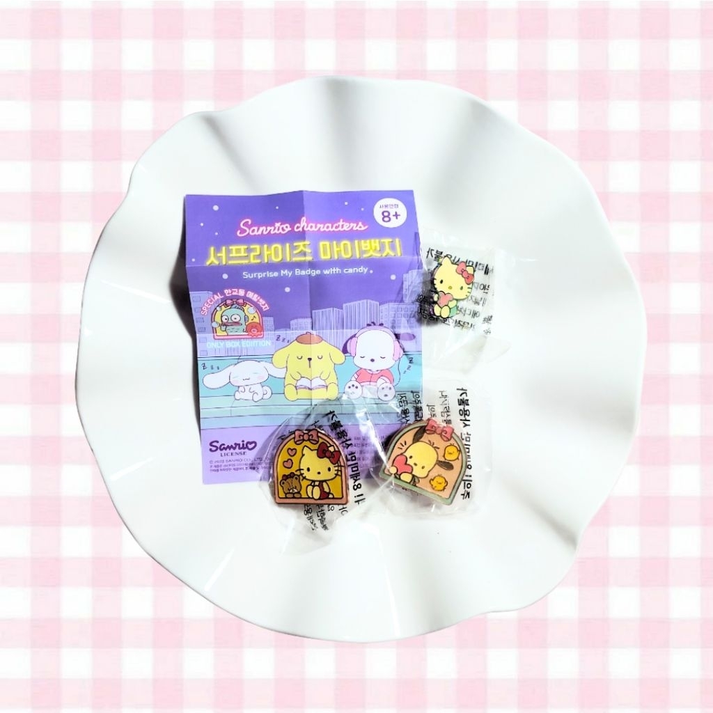 sanrio korea gachapon enamel pin selected hello kitty pochacco