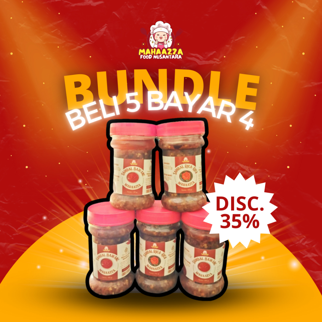 

Special Bundle Beli 5 Bayar 4 Sambal Mahaazza Food Nusantara
