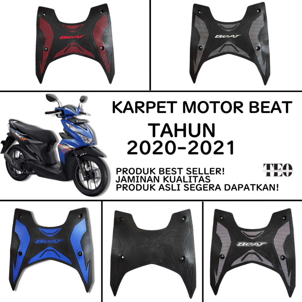 [FS] BEAT || Karpet karet stepfloor alas kaki pijakan motor BeAT 2020 - 2021 Street Deluxe cbs iss B