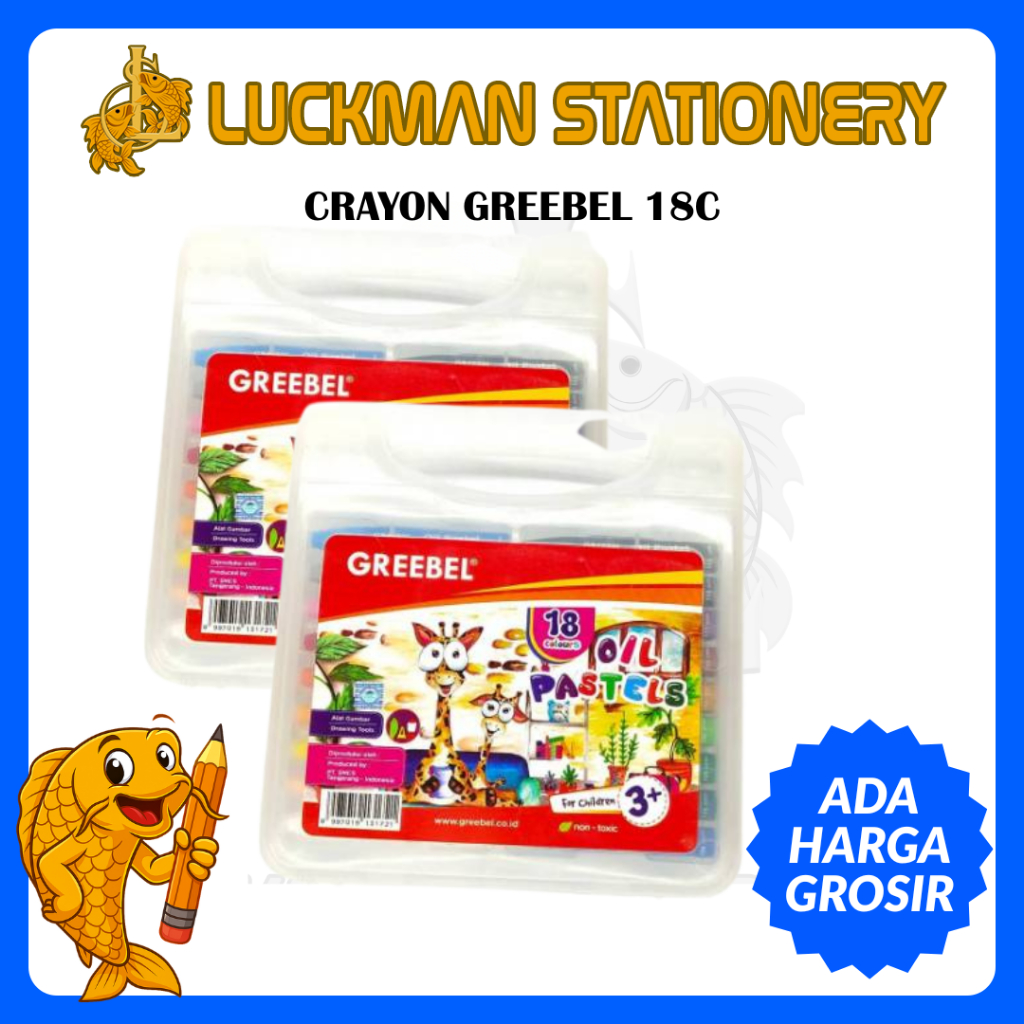 

LUCKMAN STATIONERY - CRAYON GREEBEL PP 18C