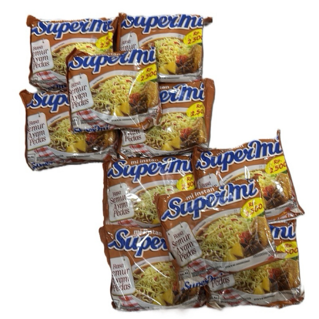 

10 PCS SUPERMI SEMUR AYAM PEDAS