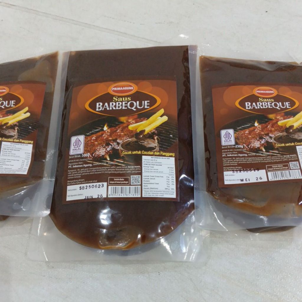 

Prima Agung Saus Barbeque 500gr,250gr.