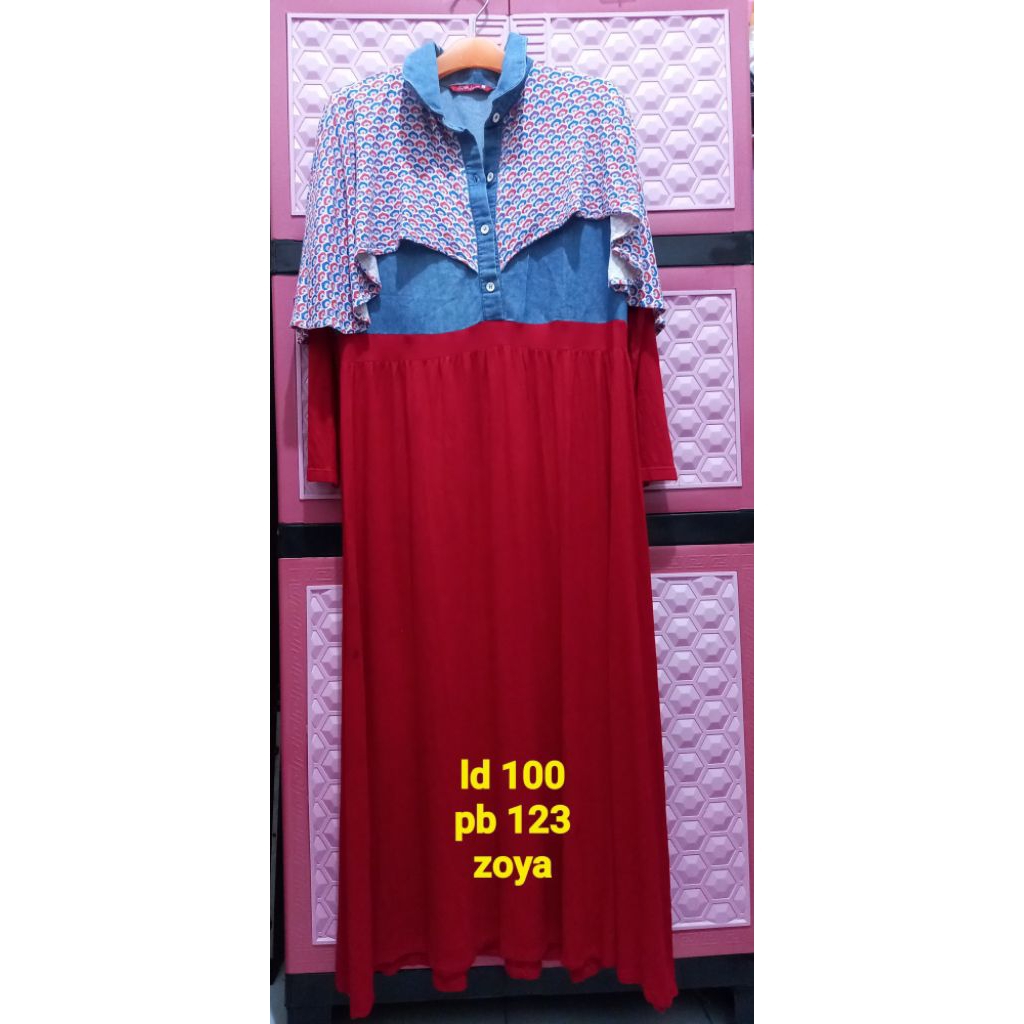 gamis brand zoya preloved