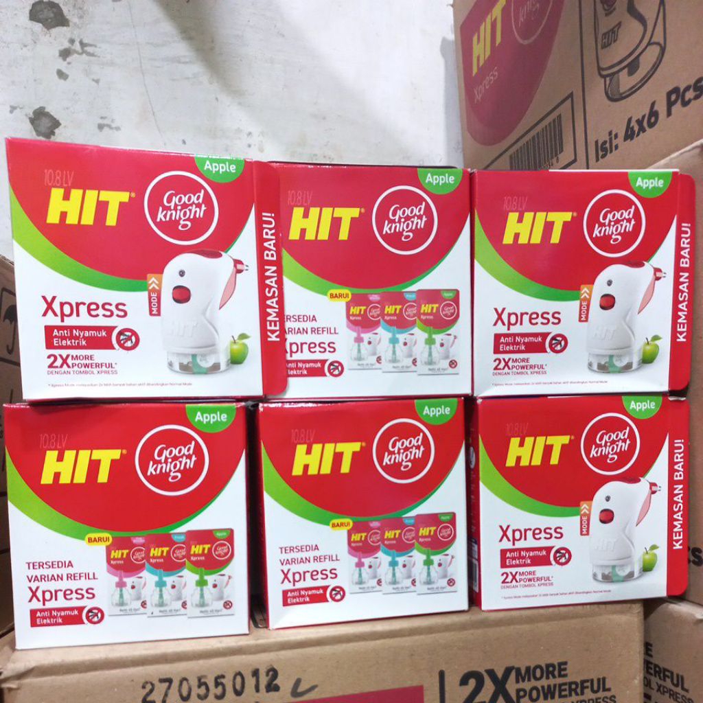 pcs) Hit Isi Paket 6 Alat dan Isi Anti Nyamuk Elektrik HIT Express Good Knight Hit Alat+ Isi Obat An