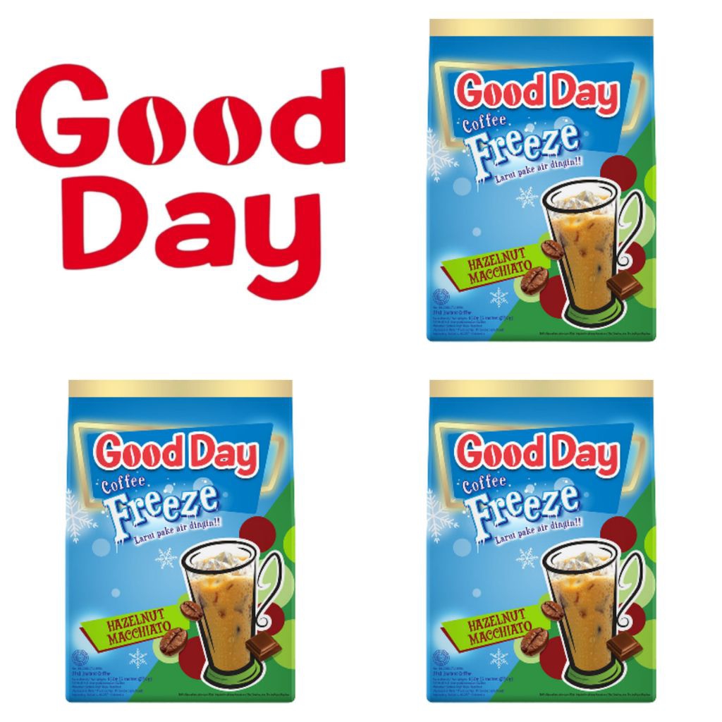 

Good Day Kopi Freeze Hazelnut Macchiato Sachet 5 x 30 Gr