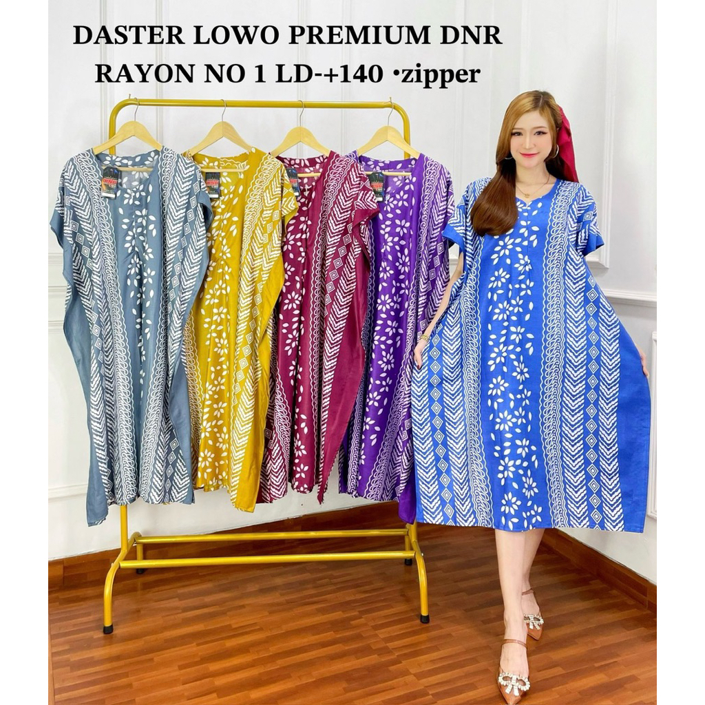 3 Pcs Daster Lowo Jumbo Dnr Busui Friendly Bahan Rayon Premium