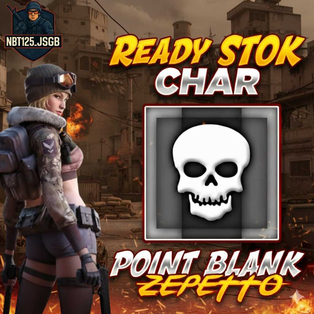 AKUN POINTBLANK ZEPETTO / CHAR POINTBLANK TENGKORAK QC 87D - GAME PC