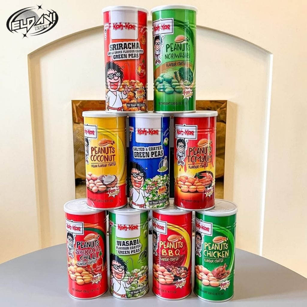 

KOH-KAE Snack Kacang Telur /No.1 Di Thailand / Snack Santai /Makanan Ringan / Nyemil / Ngemil / Makanan Import / Thailand / Makanan Instan