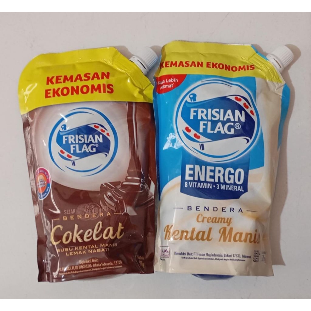 

Frisian Flag Susu Kental Manis Ekonomis 545g Cokelat dan Putih Energo