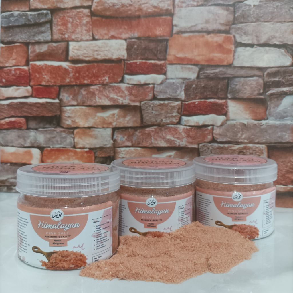 

Garam Himalaya Premium Organic Original 100% Natural / Himsalt Organik Himalayan Pink Salt Seasalt Kemasan Toples