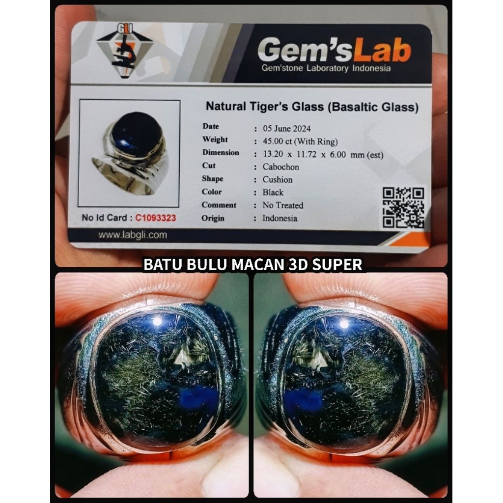 natural batu bulu macan lumajang basaltic asli 3D YA