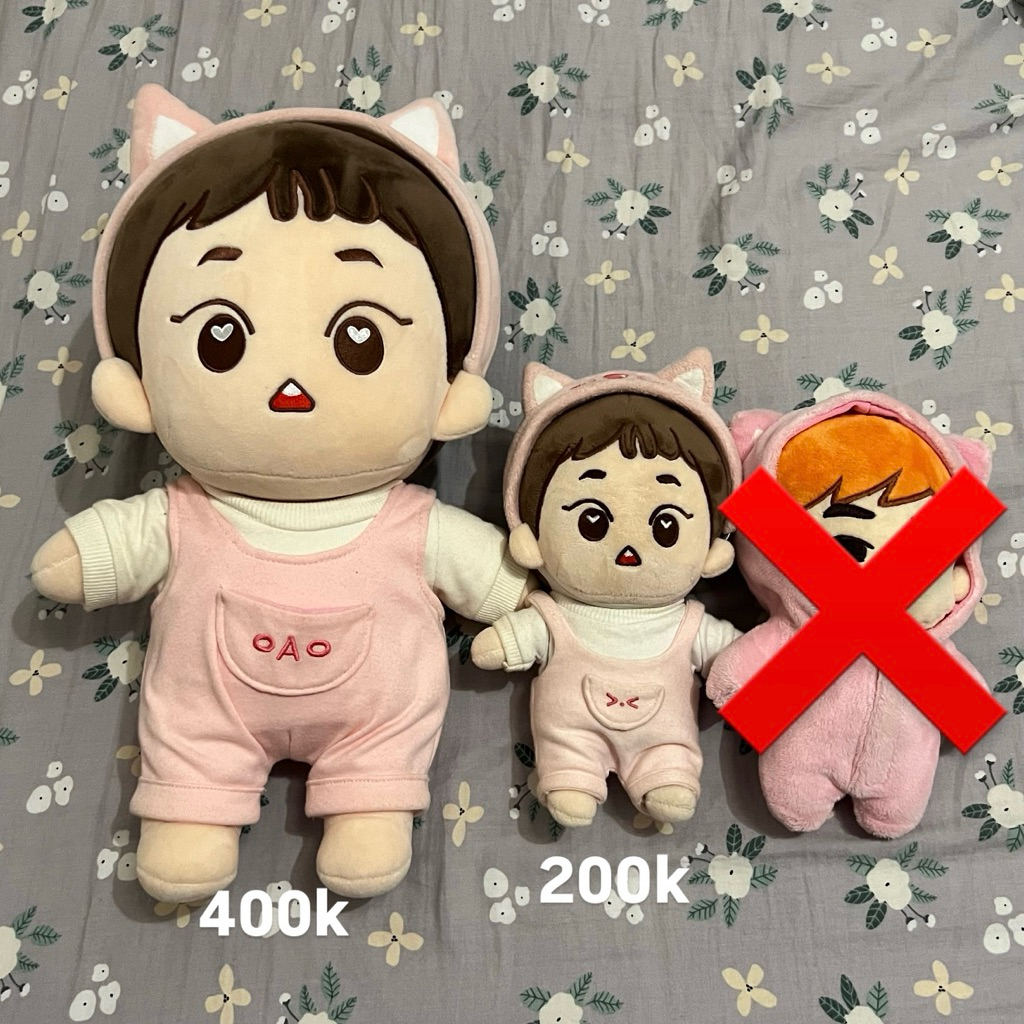 xiumin doll boneka exo king mini 20cm 40cm