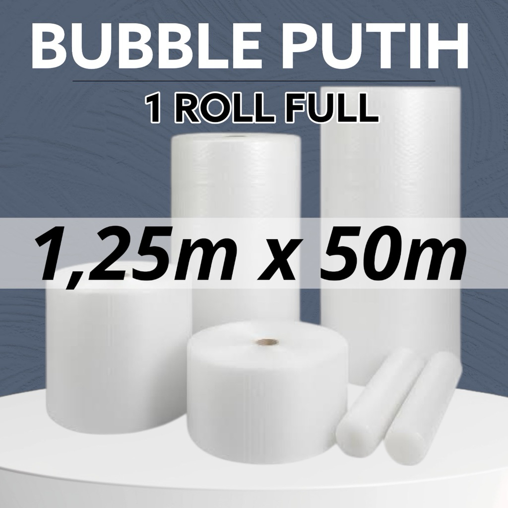 

[INSTANT] BUBBLE WRAP BENING 1 ROLL FULL UKURAN 50M x 1,25M TERLARIS!