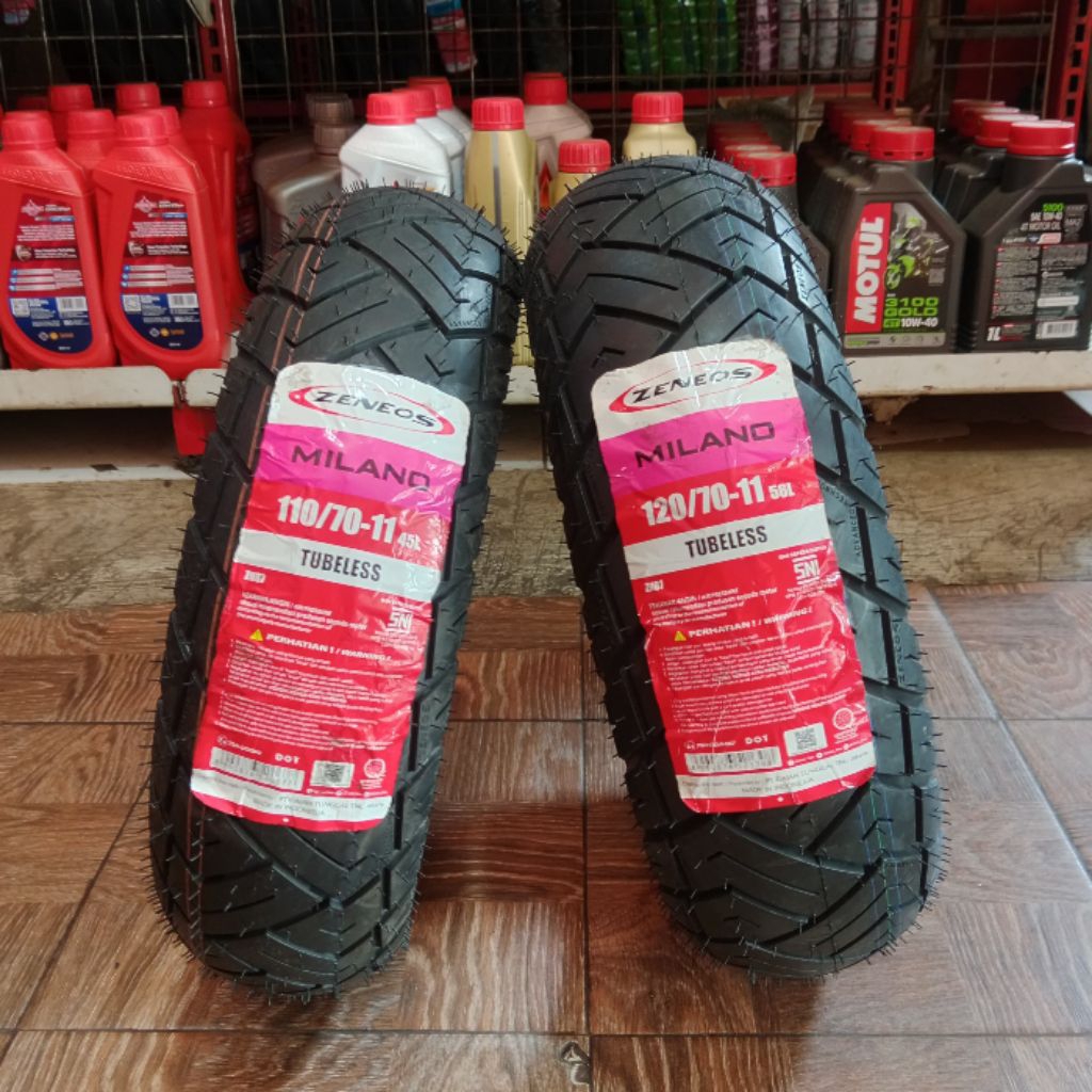 TERLARIS Ban motor Vespa LX 125, S 125 Zenios Milano 1 PAKET