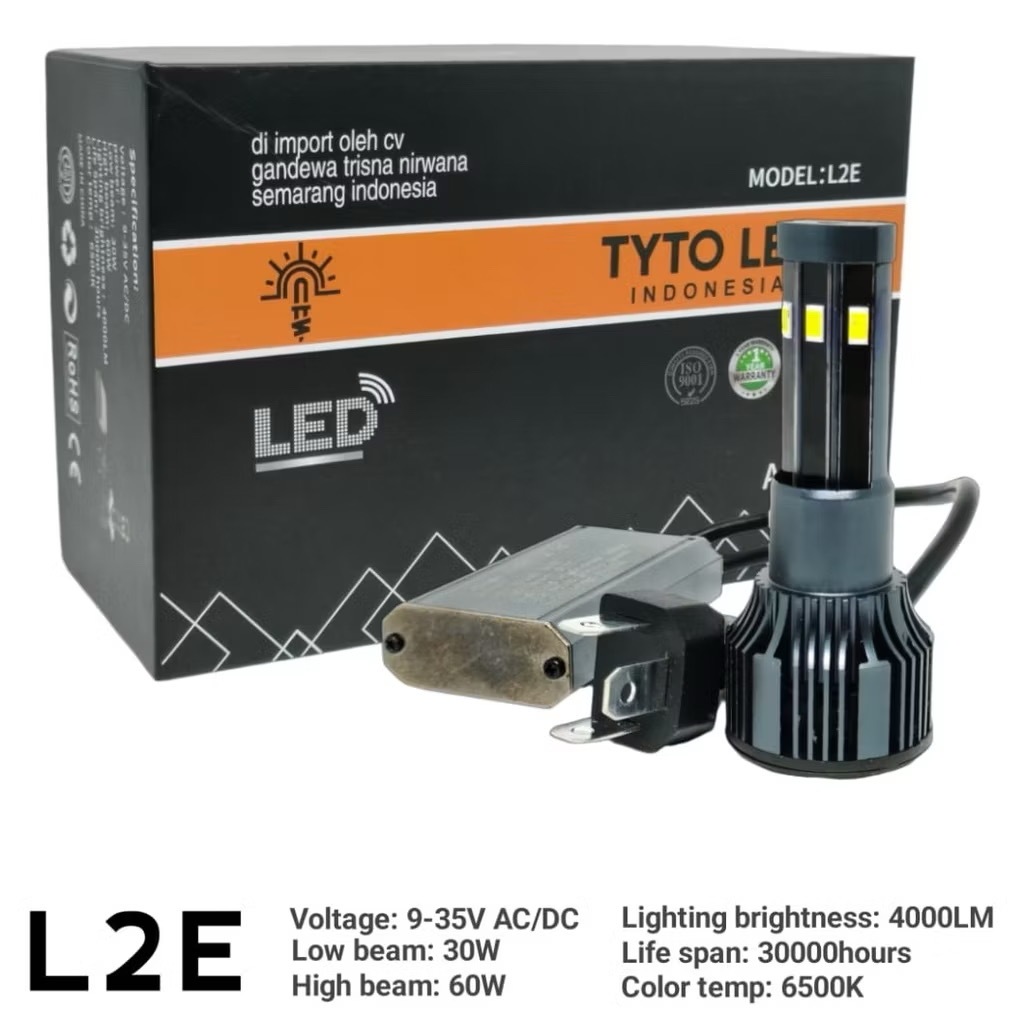 Lampu Motor/Mobil Socket H6 H4 Dual Beam Ac Dc 60w