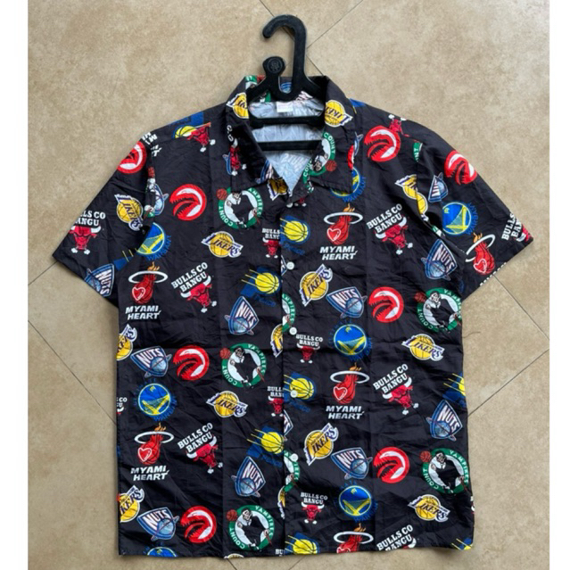 KEMEJA OPEN COLLAR ANHELON BLACK SECOND