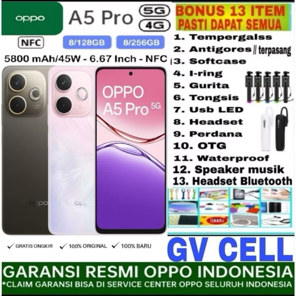 OPPO A5 PRO 5G/256GB TERBARU