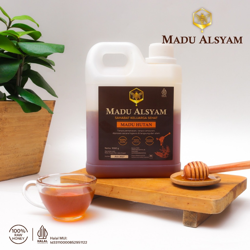 

Madu Hutan Alsyam 1000 gr, Madu Asli, Madu Murni 100% - Raw Honey
