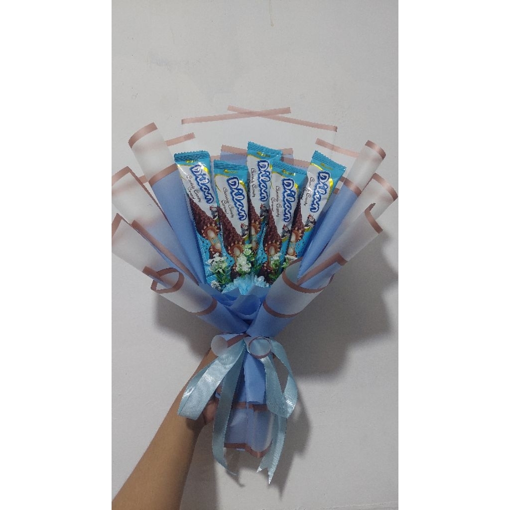 

custom buket coklat dilan