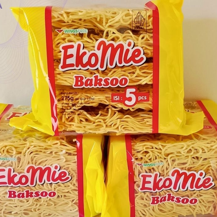 EKOMIE BAKSO ( mie kuning)