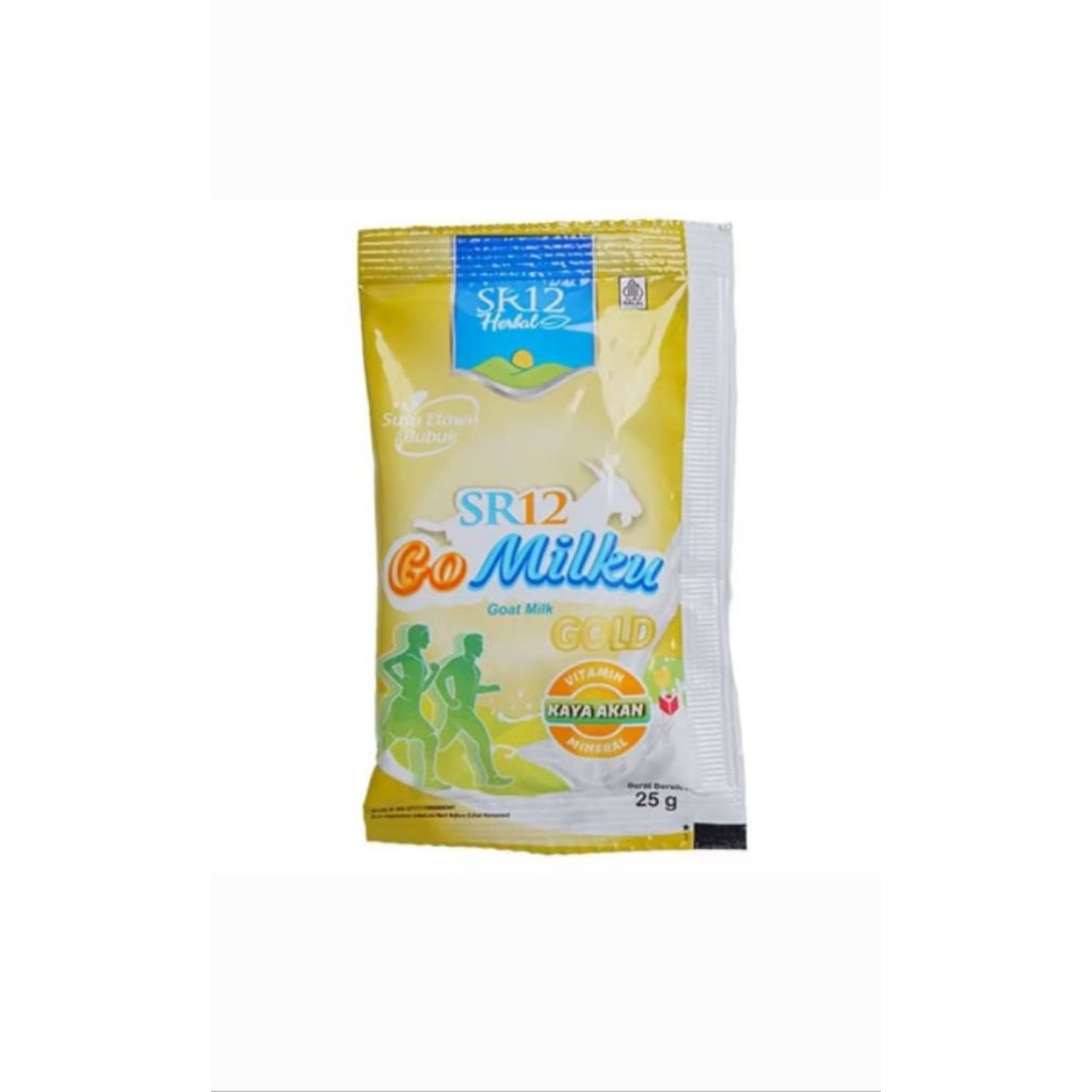 

susu go milku sr12 Gold kasan sachet 25 gram