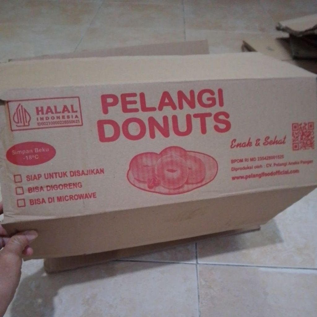 

Kardus bekas Pelangi Donuts TebalSedang