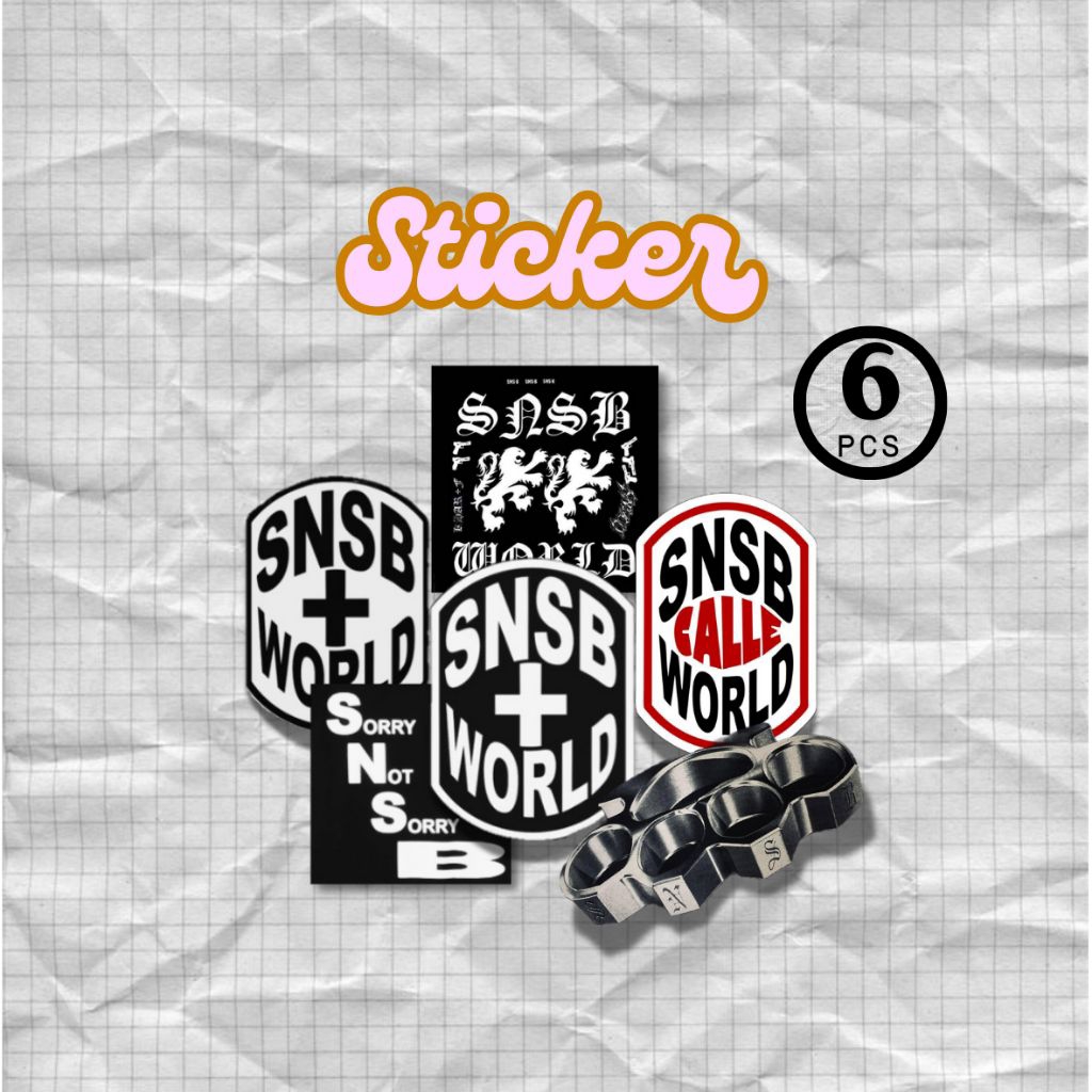 

Sticker SNSB CALLE PREMIUM Glossy Anti Air Kece 6 pcs