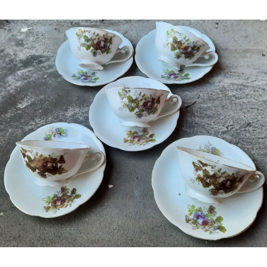 #cangkir bunga #lepek keramik #japan lama #vintage lawas #hiasan