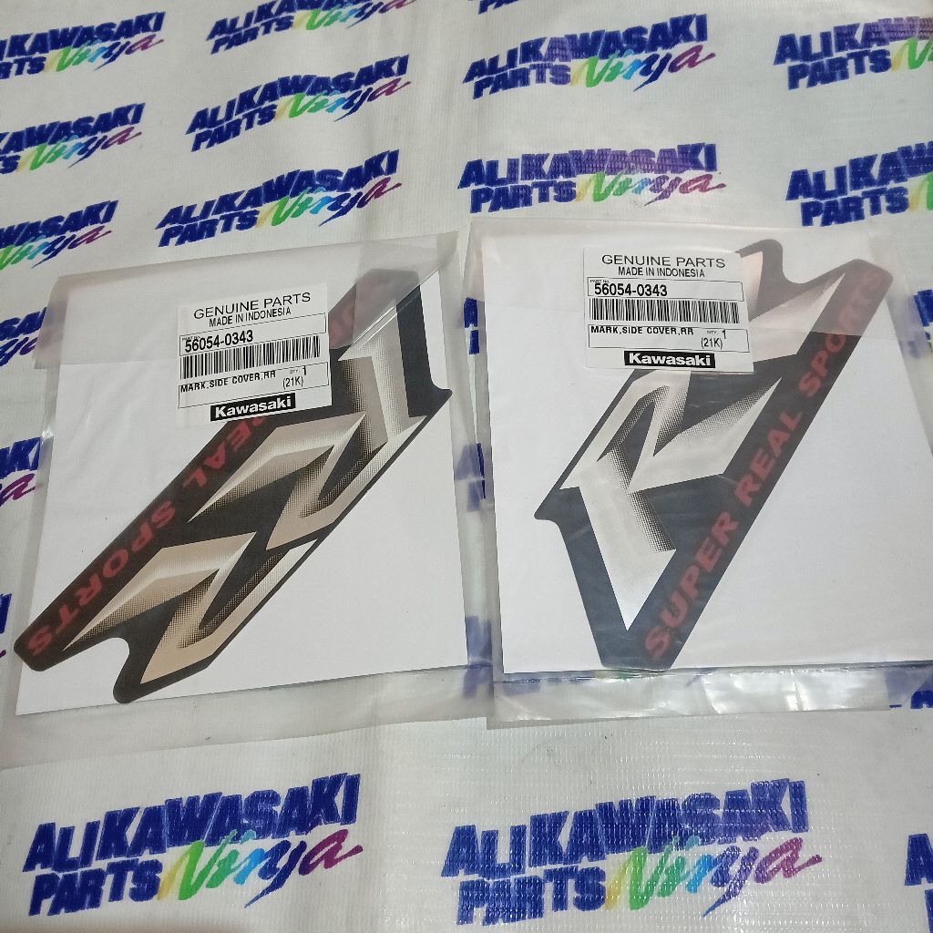 STIKER STRIPING DECAL NINJA RR OLD BIRU DONGKER BIRU NAVY TULISA RR ORIGINAL