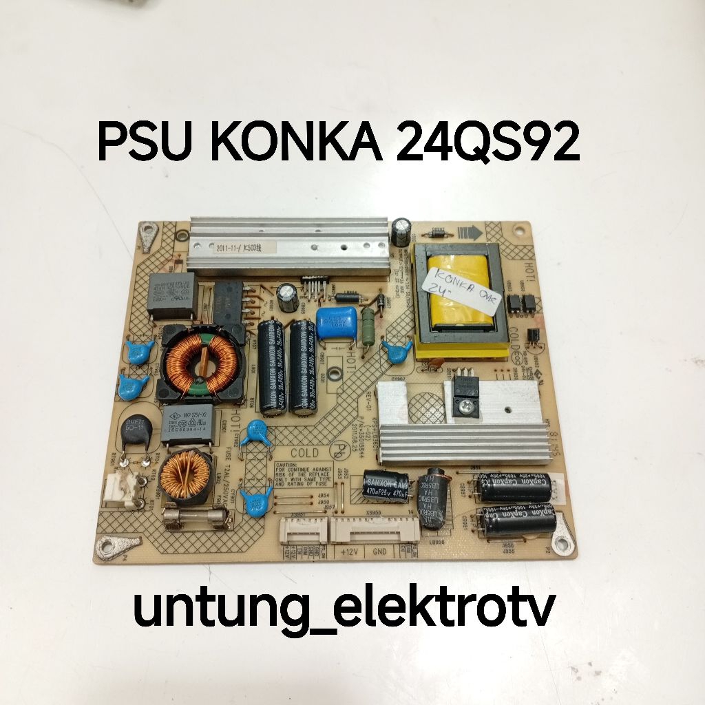 PSU KONKA 24QS92 POWER SUPPLY REGULATOR TV KONKA 24QS92