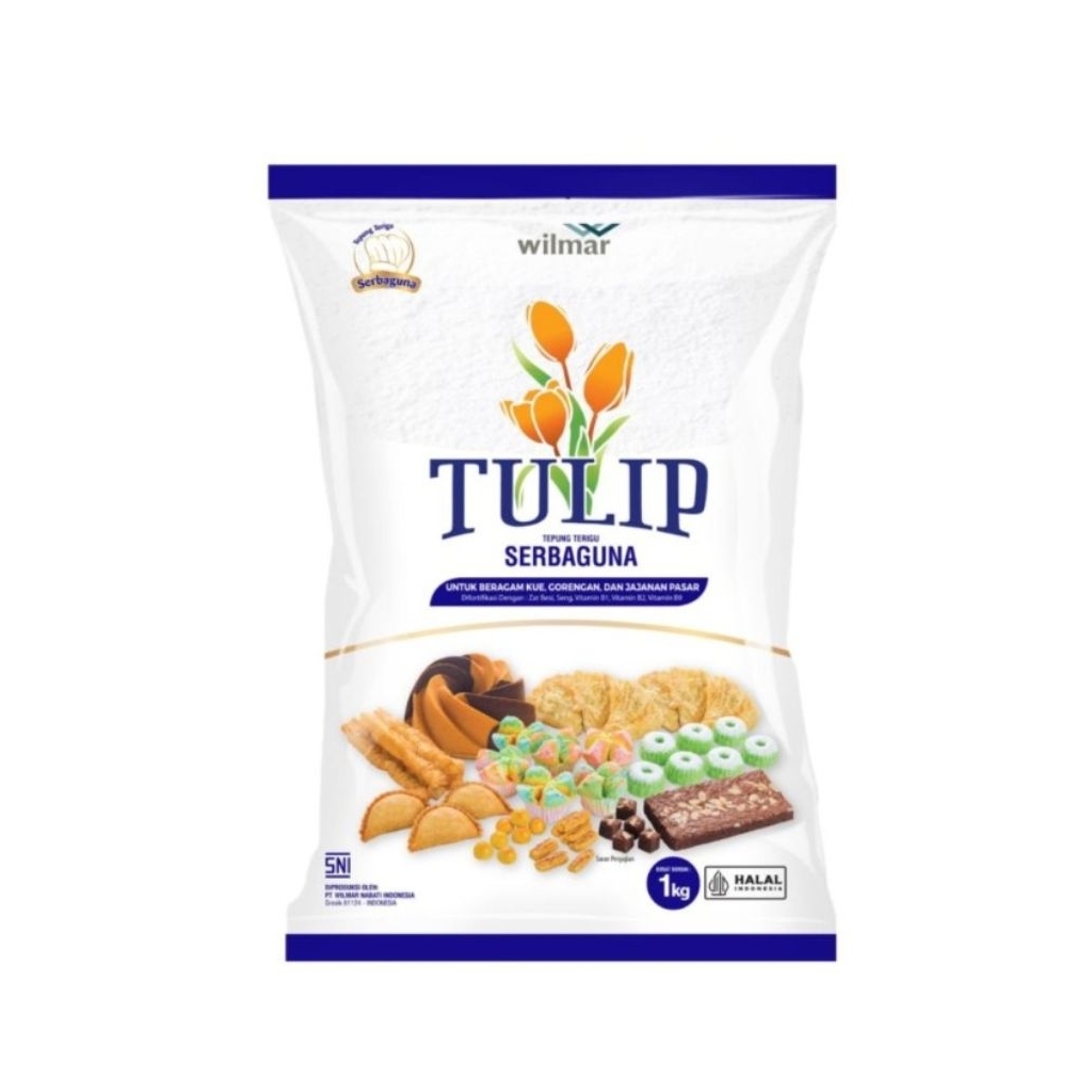 

Tepung terigu Tulip 1Kg
