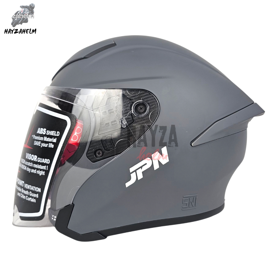 Jpn Kyo 9 Helm Half Face Spoiler Single Visor Sni 100% Ori All Warna / Jpn Kyo 9
