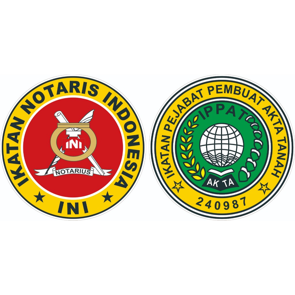 

STIKER VINYL NOTARIS DAN PPAT BULAT