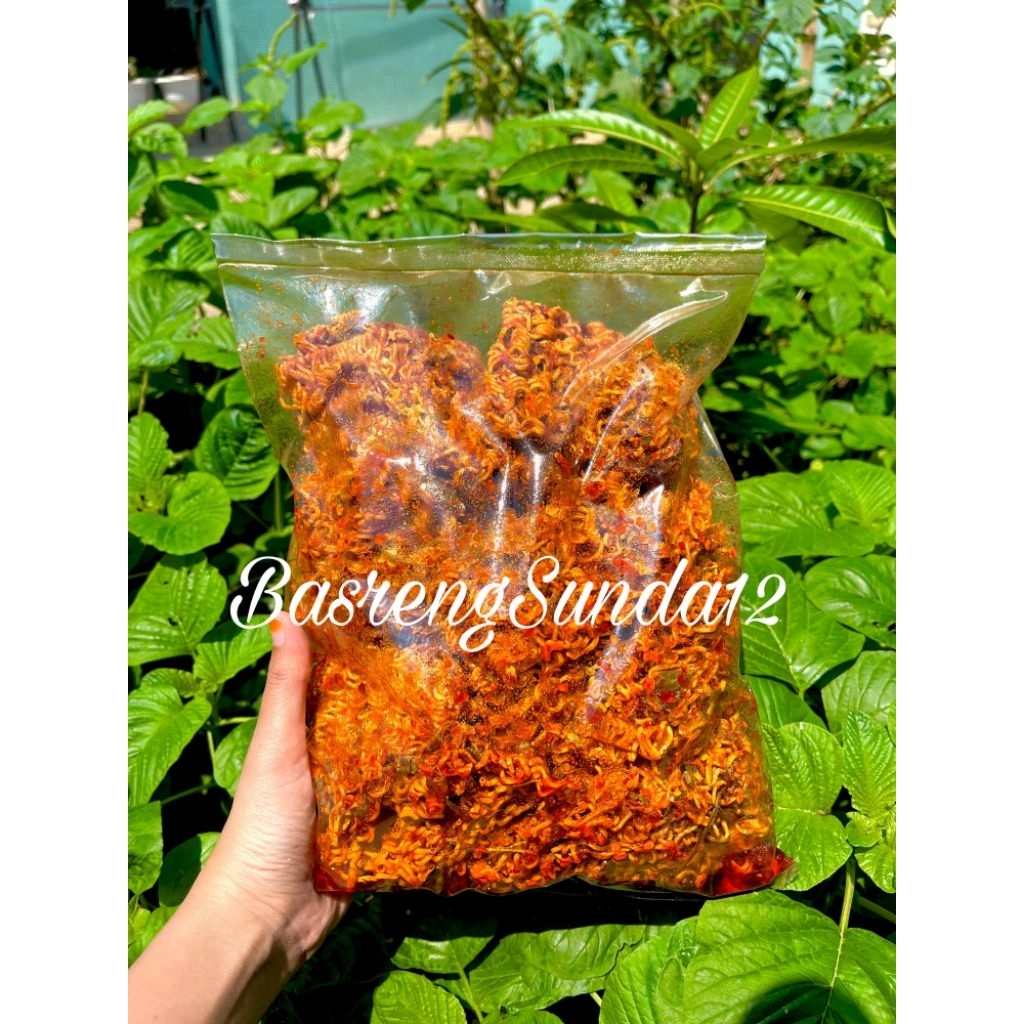 

500gram Seblak mie kremes pedas Daun jeruk bumbu basah chili oil kemasan 200gr/500gr/1kg